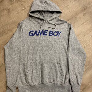 H&M Divided Nintendo Game Boy Hoodie Men's Medium M Gray Sweatshirt Video Game